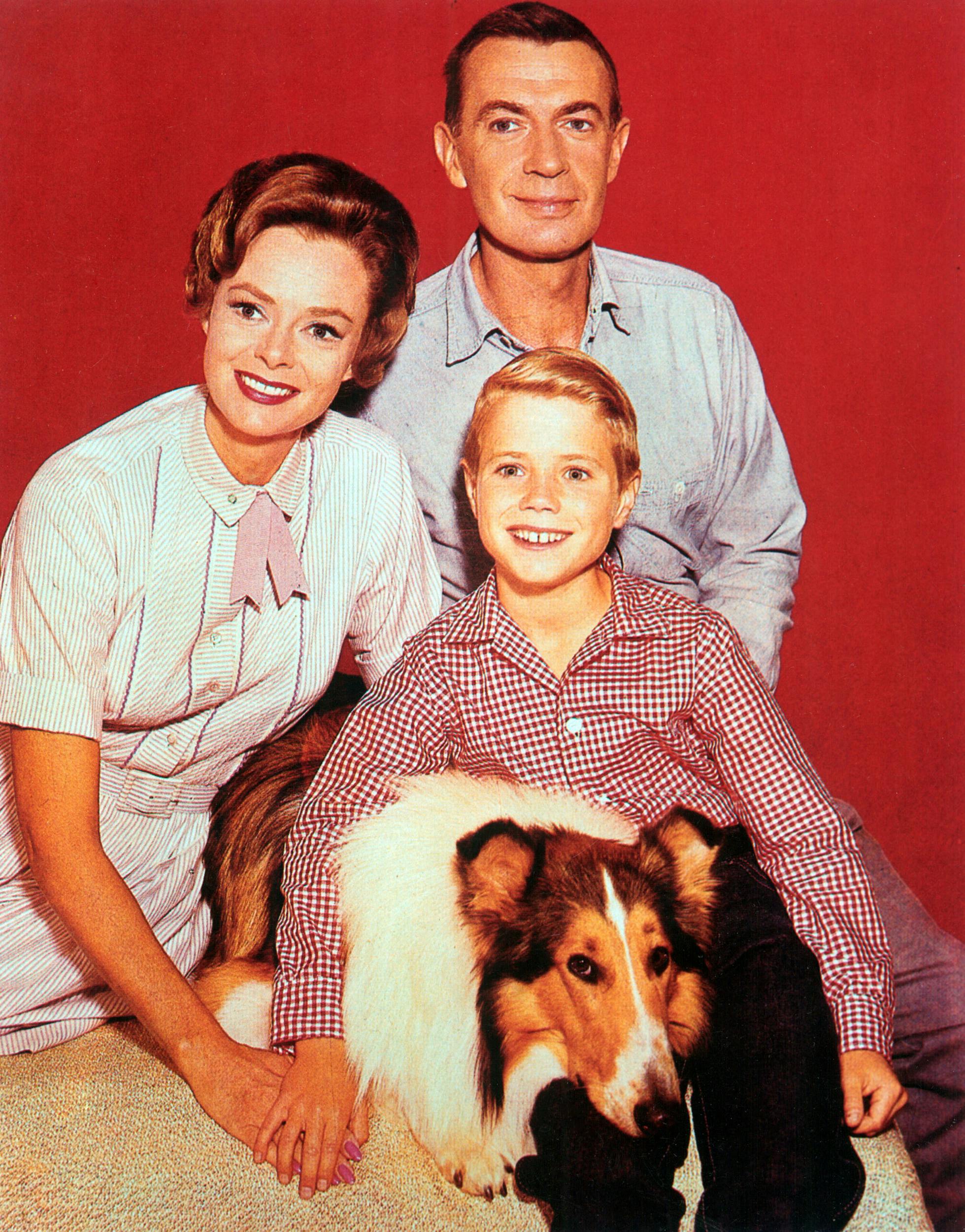 June Lockhart med Hugh Reilly, Jon Provost og Lassie.