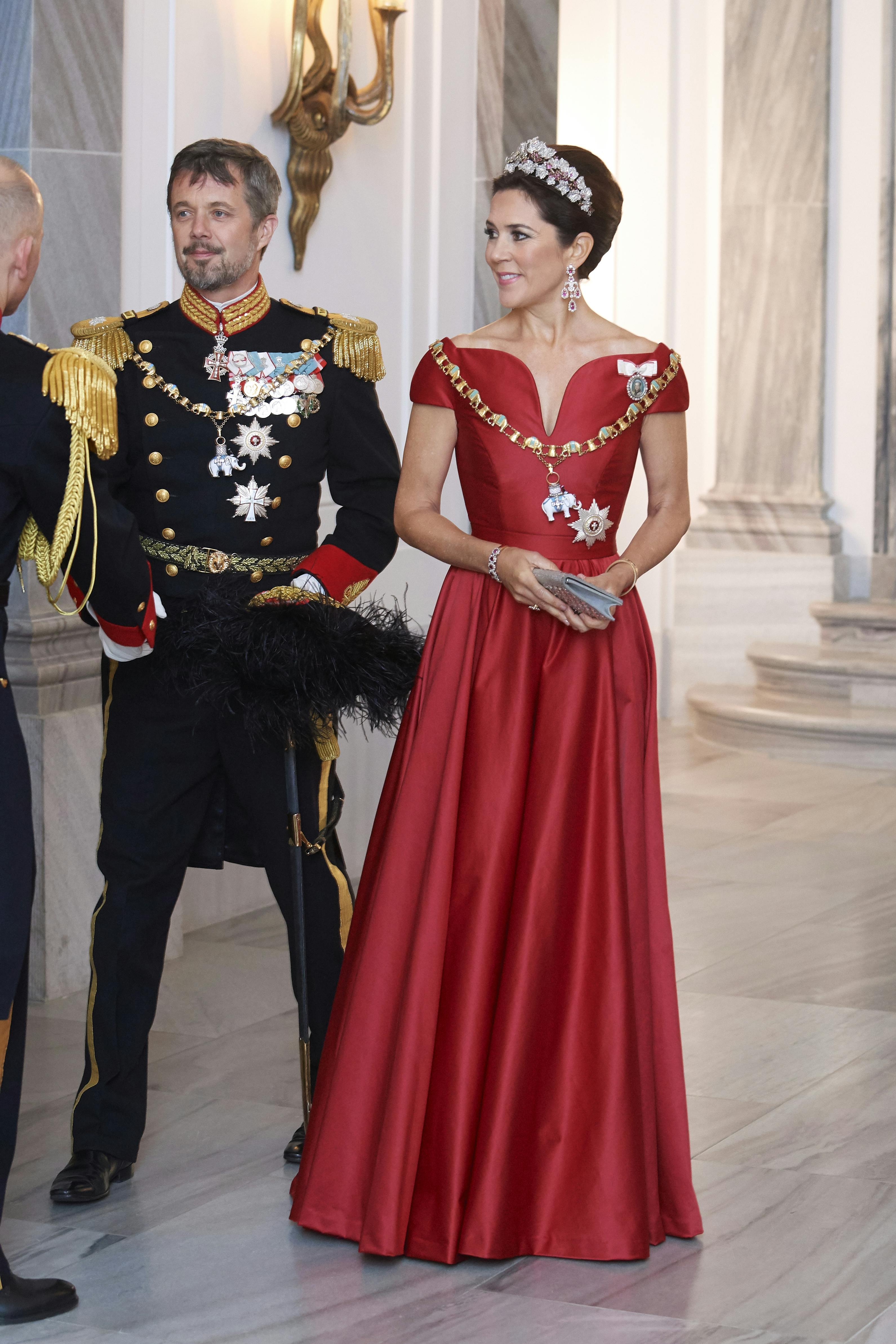 Mary ved nytårstaflet 2018.