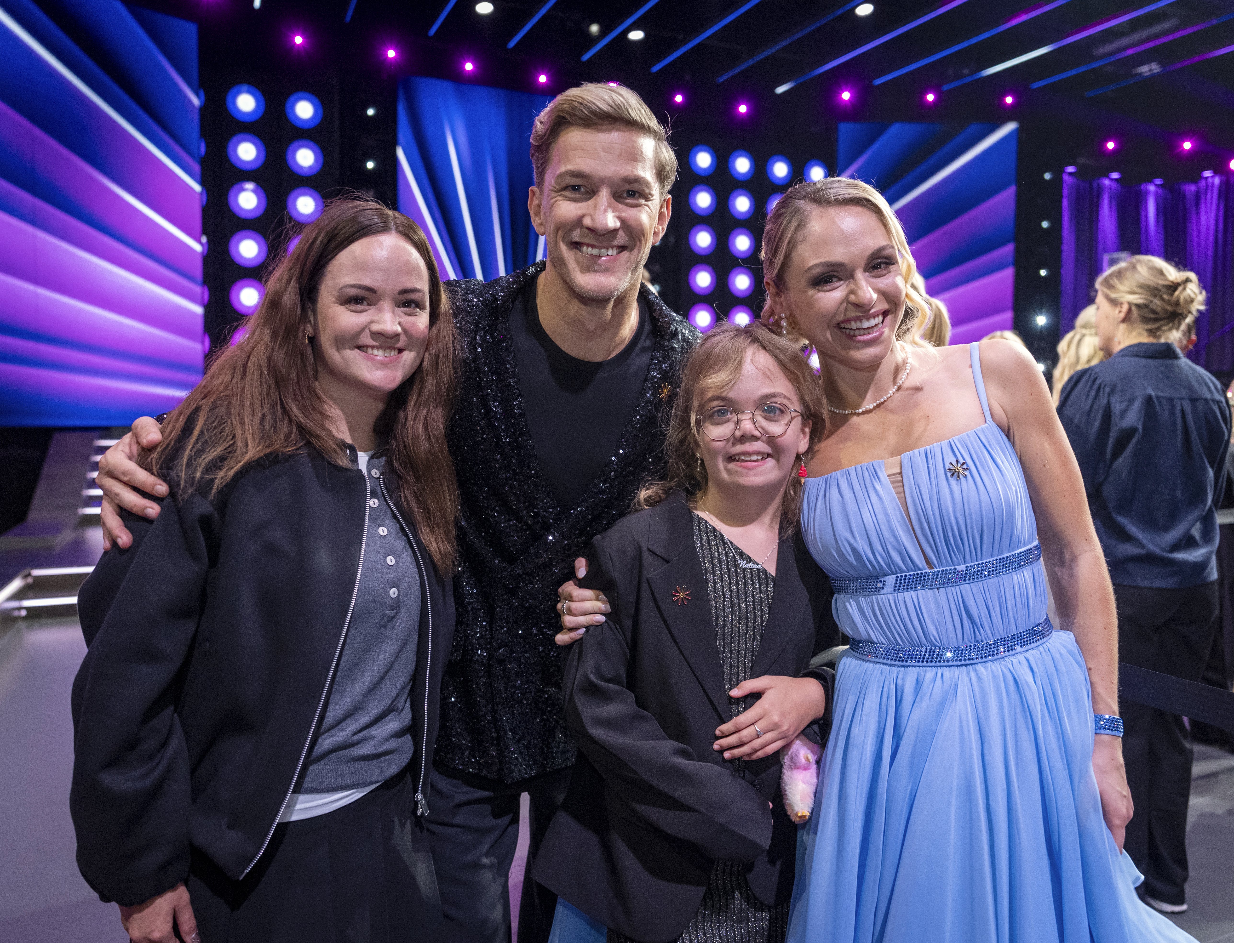 Nalina mødte sit idol Jasmin Lind og Michael Olesen efter "Vild med dans" i fredags. 