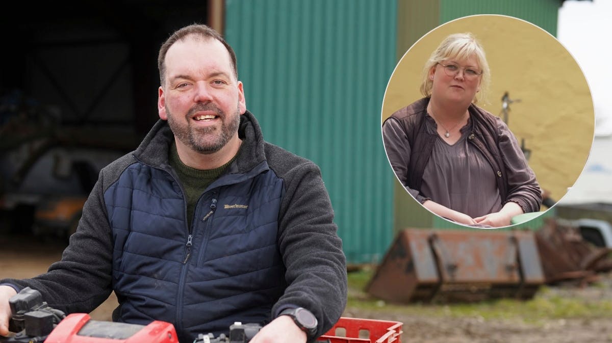 Kasper og bejleren Sofie.