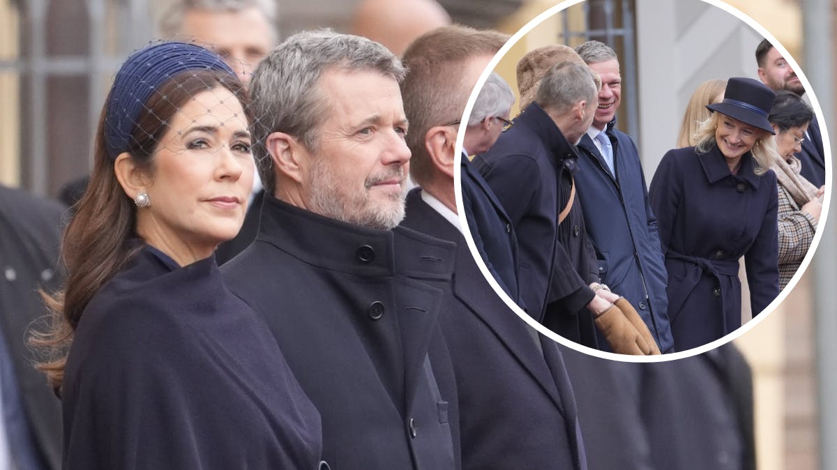 Dronning Mary og kong Frederik ankommer til statsbesøg i Letland.