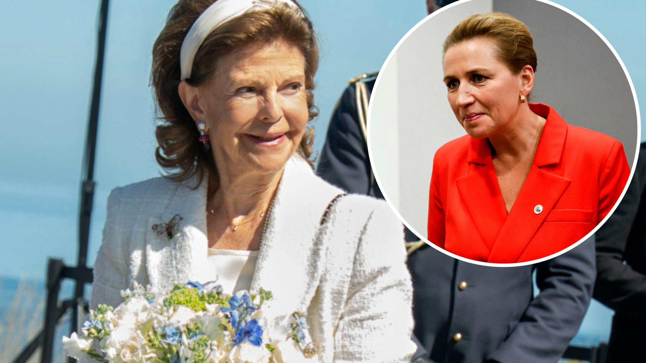 Dronning Silvia og Mette Frederiksen.