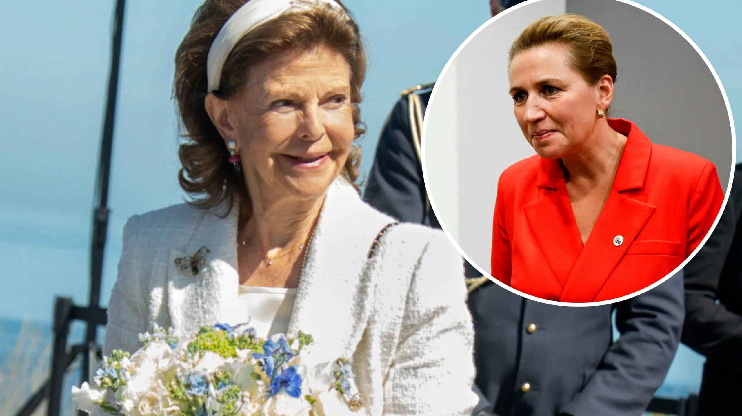 Dronning Silvia og Mette Frederiksen.