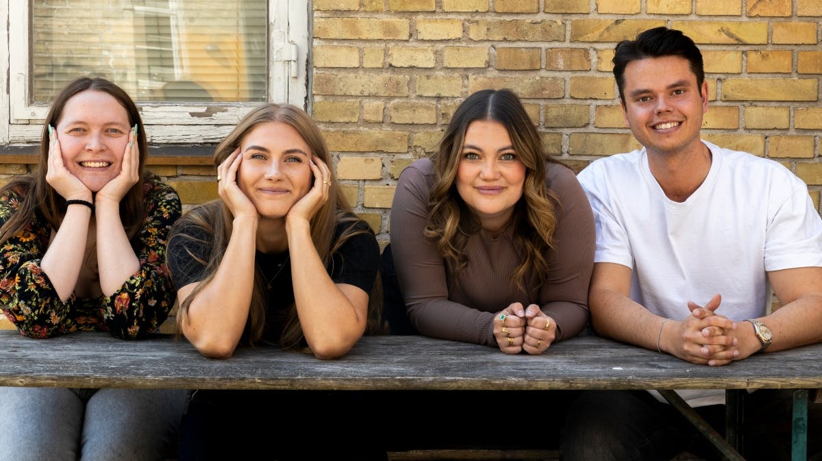 Rachel, Mathilde, Stephanie og Christian medvirker i "Årgang 0 forever".
