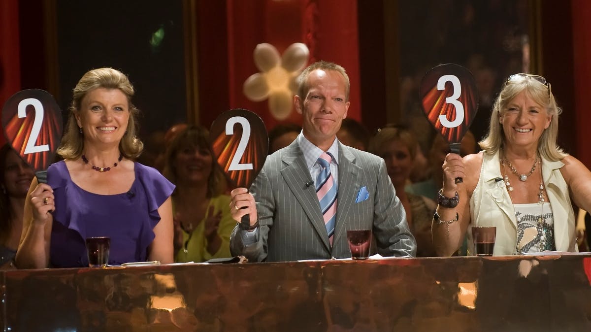 Anne Laxholm, Jens Werner og Britt Bendixen i "Vild med dans" i 2009.