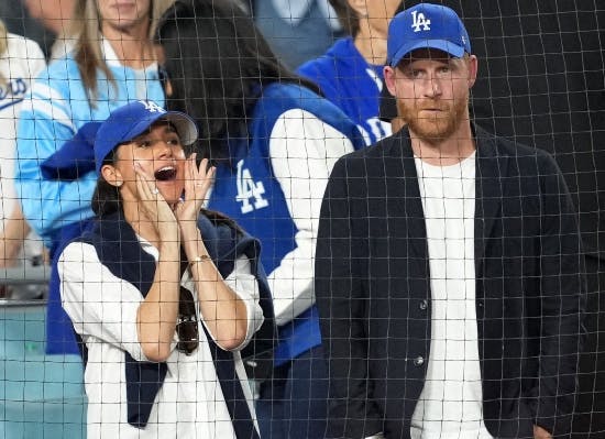 Meghan og Harry var til baseball i Los Angeles tidligere på ugen
