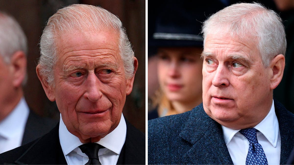 Kong Charles og Andrew Mountbatten Windsor 