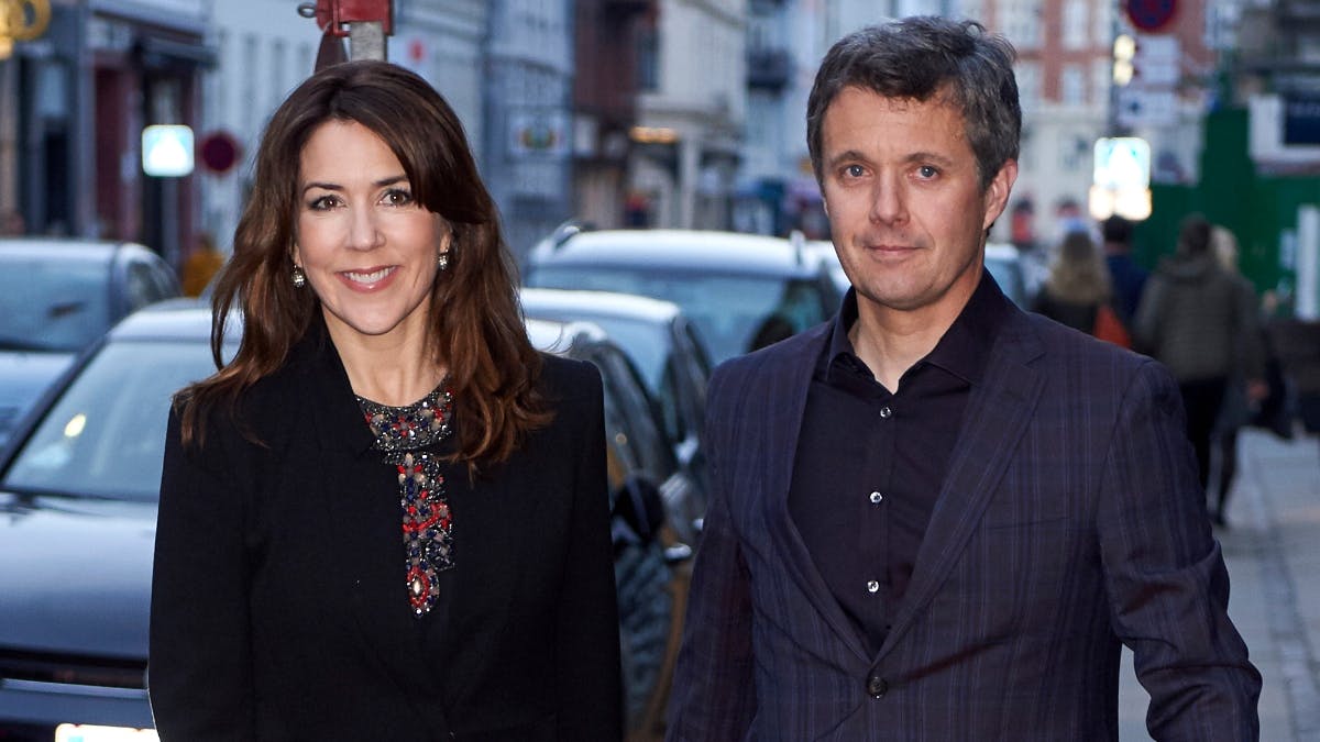 Arkivbillede af dronning Mary og kong Frederik.