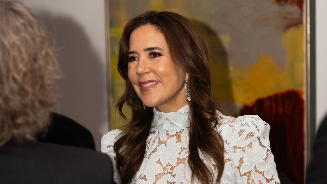 Dronning Mary under sin rejse til Egypten