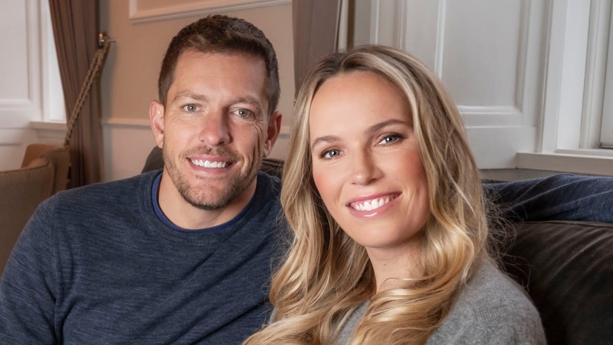 Caroline Wozniacki og David Lee.