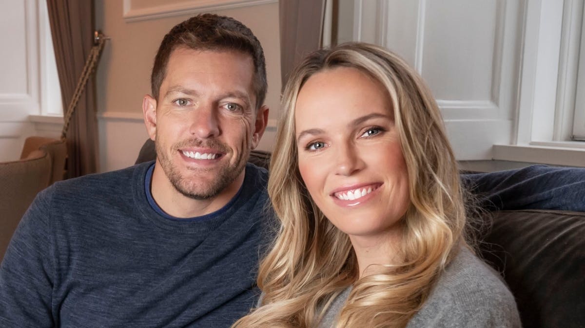 Caroline Wozniacki og David Lee.