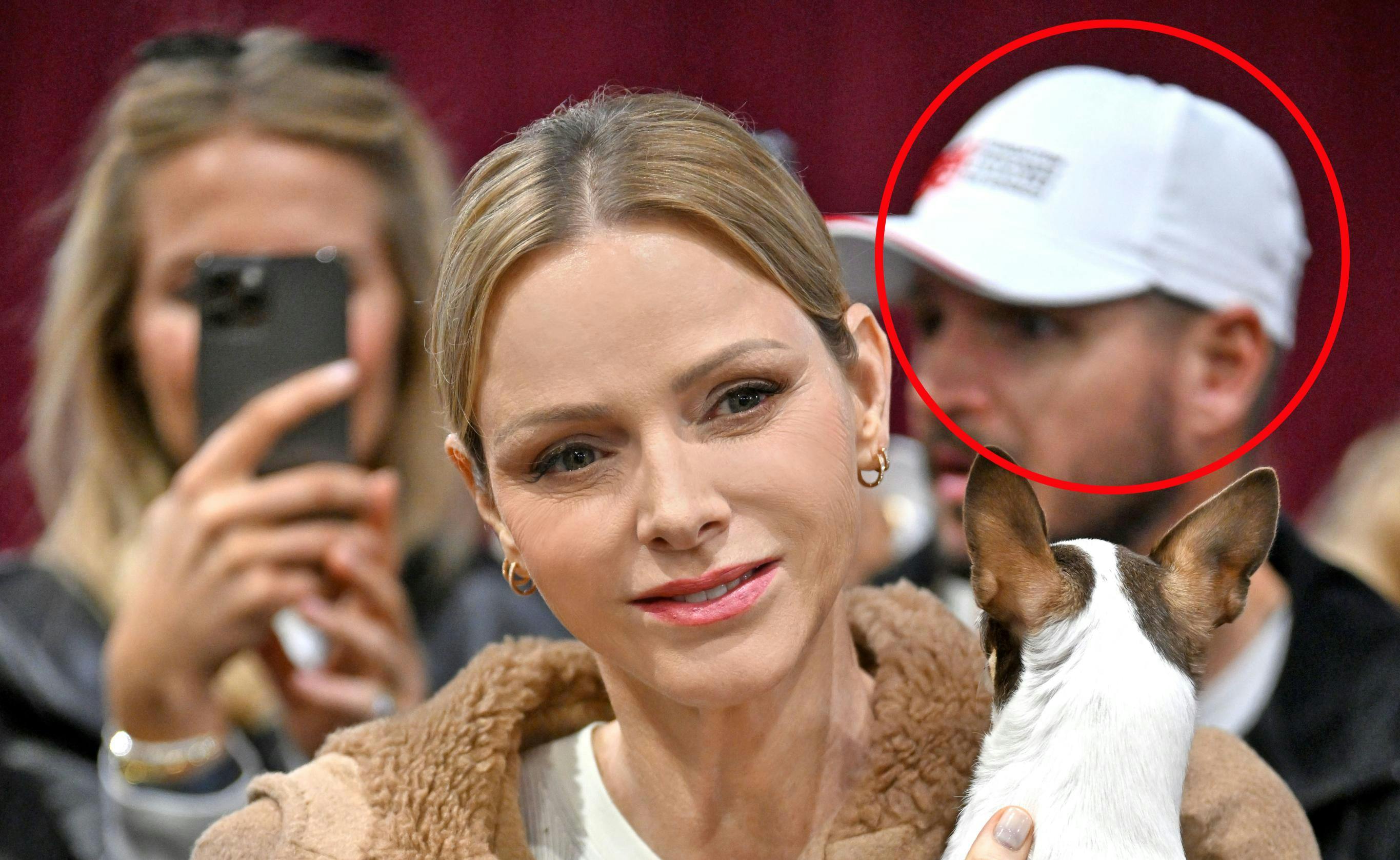 Fyrstinde Charlenes lillebror Gareth Wittstock (i baggrunden) deltog sammen med sin royale søster i det såkaldte "Rokethon" i Monaco-bydelen Fontvieille.