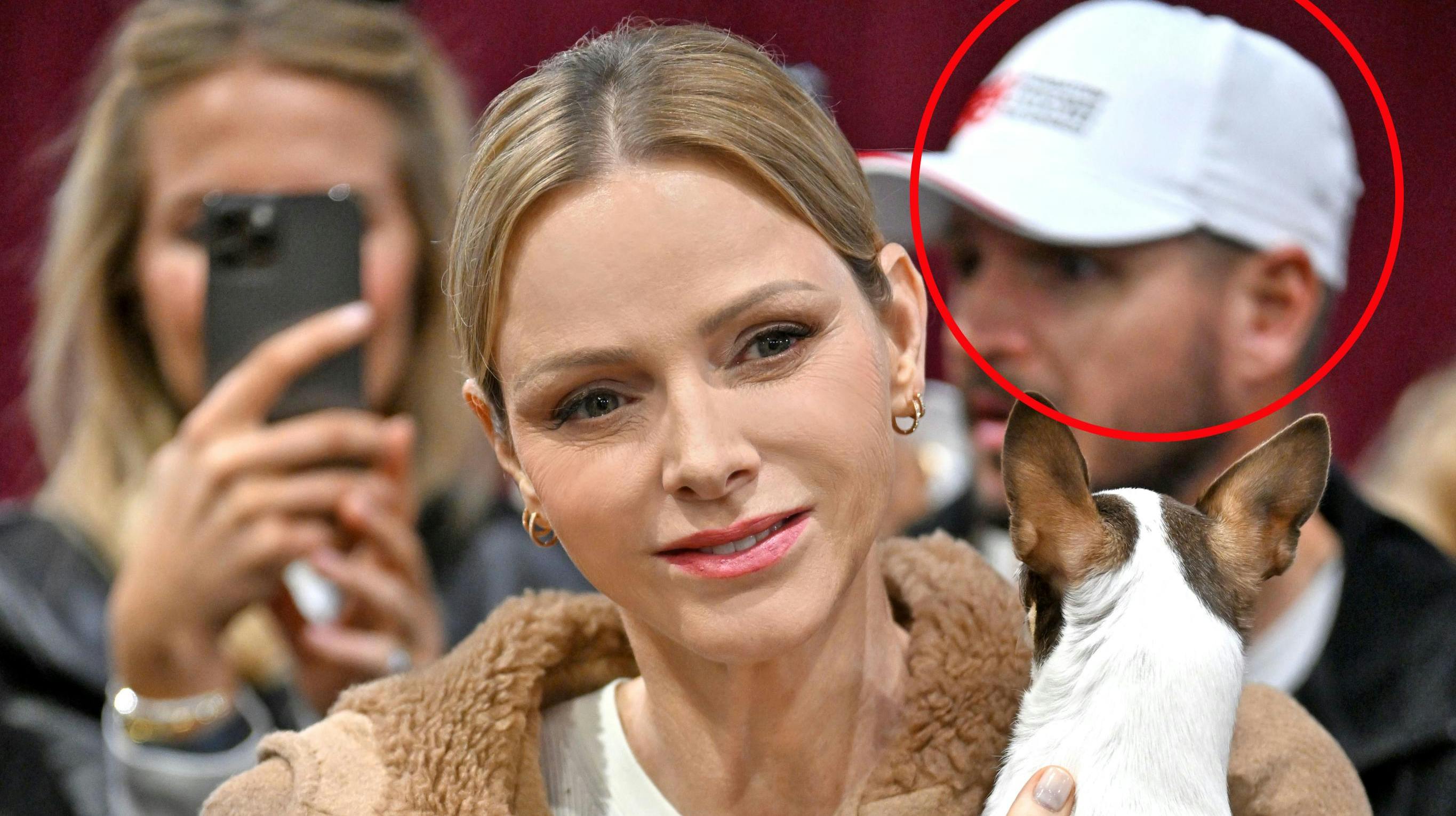 Fyrstinde Charlenes lillebror Gareth Wittstock (i baggrunden) deltog sammen med sin royale søster i det såkaldte "Rokethon" i Monaco-bydelen Fontvieille.