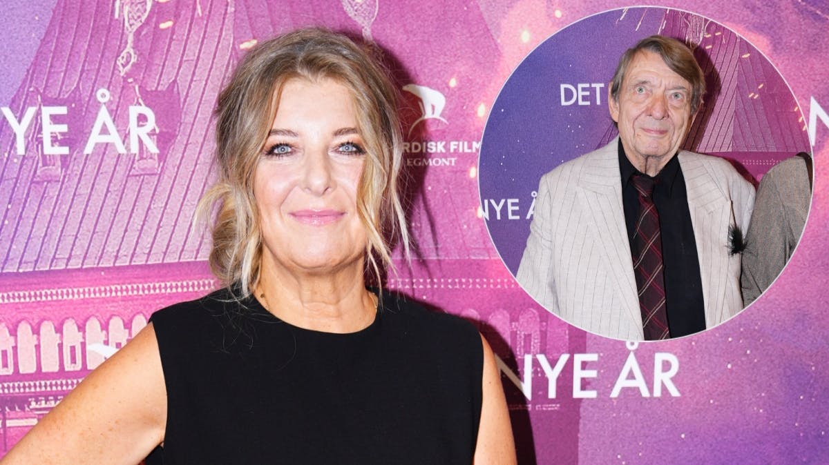 Paprika Steen havde sin far med til premieren på filmen "Det nye år".