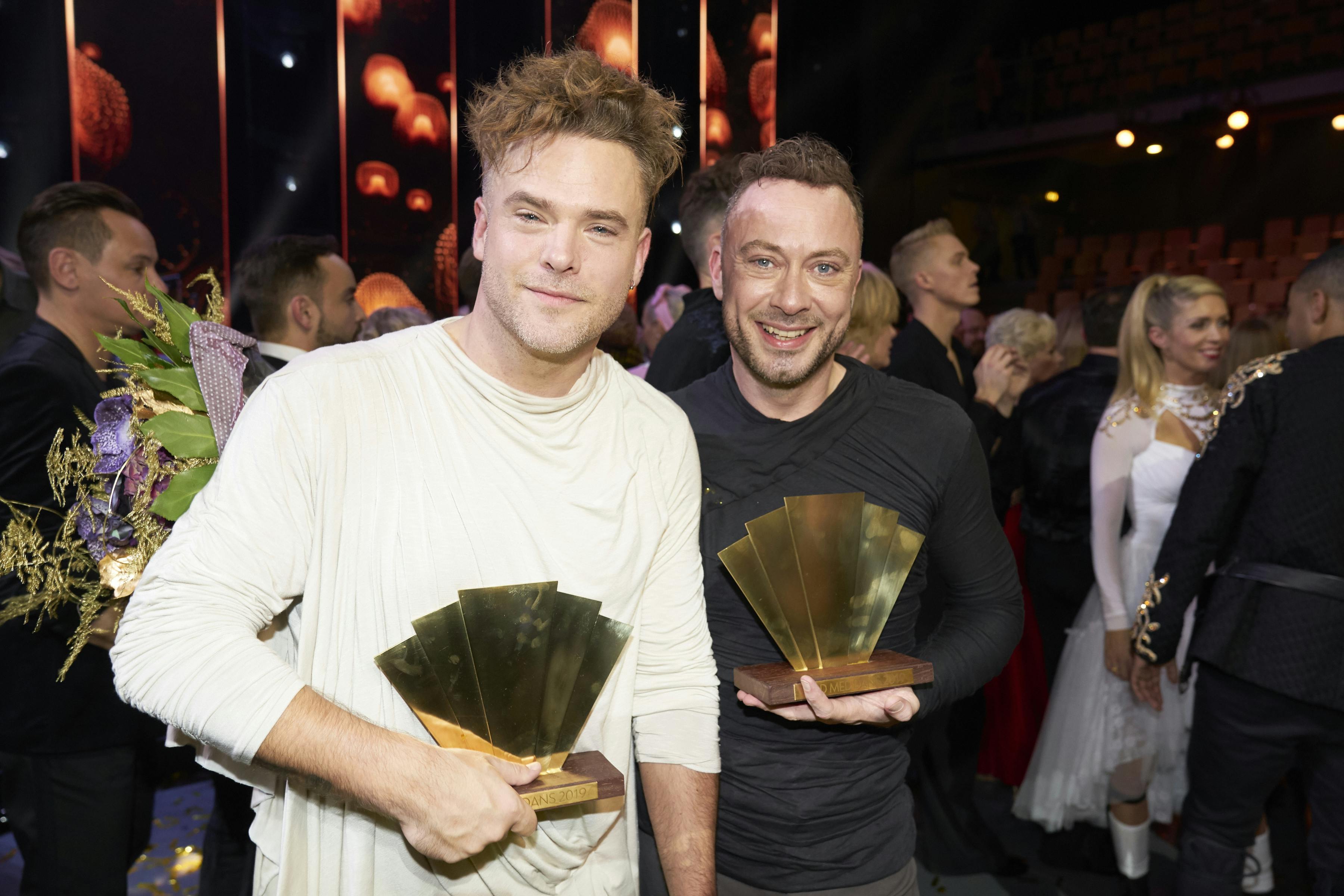 Silas Holst og Jakob Fauerby løb med sejren i "Vild med dans" i 2019.