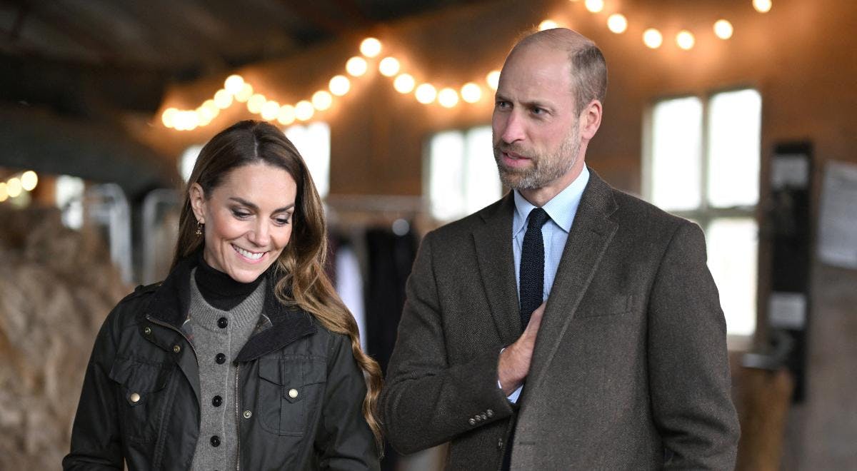 Prinsesse Catherine og prins William under et besøg i Cookstown, Nordirland, den 14. oktober 2025.