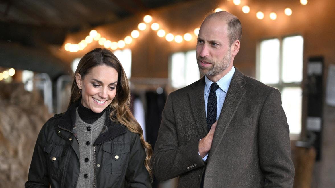 Prinsesse Catherine og prins William under et besøg i Cookstown, Nordirland, den 14. oktober 2025.