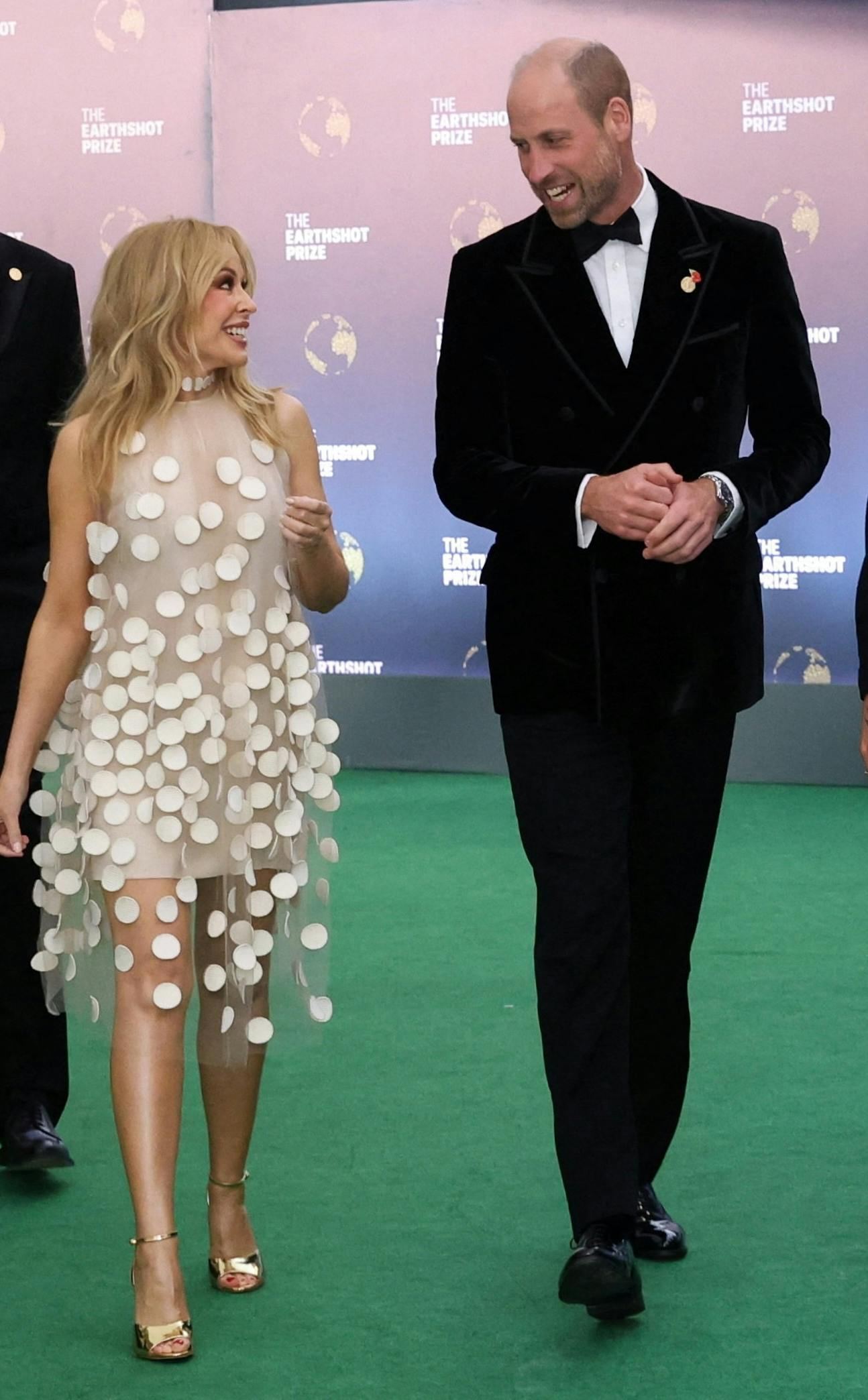 Kylie Minogue og prins William til Earthshot Prize Awards i Rio de Janeiro.