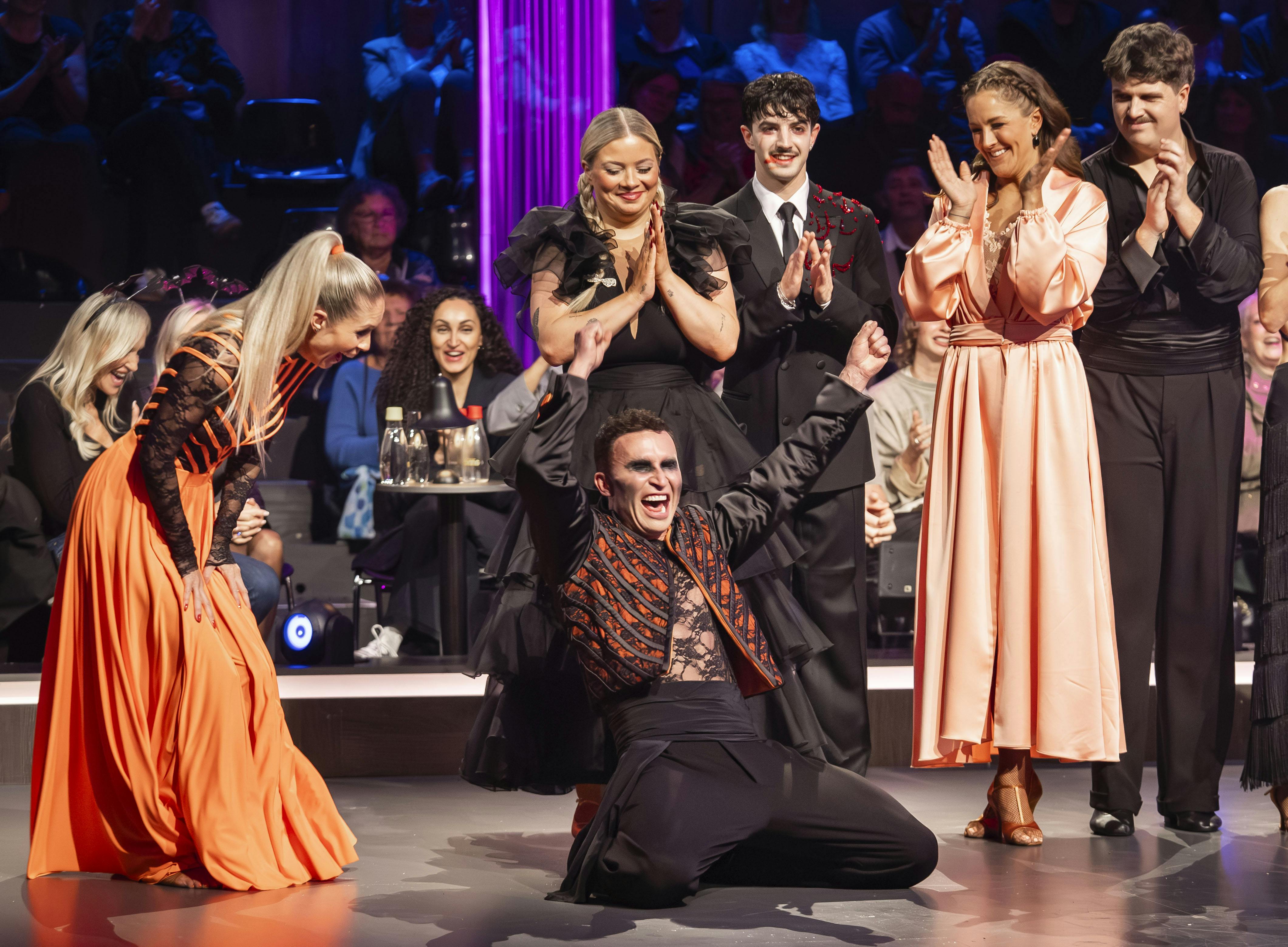 Gustav Salinas var uhyre lettet, da han og Karina Frimodt mod alle odds gik videre i sidste uge.