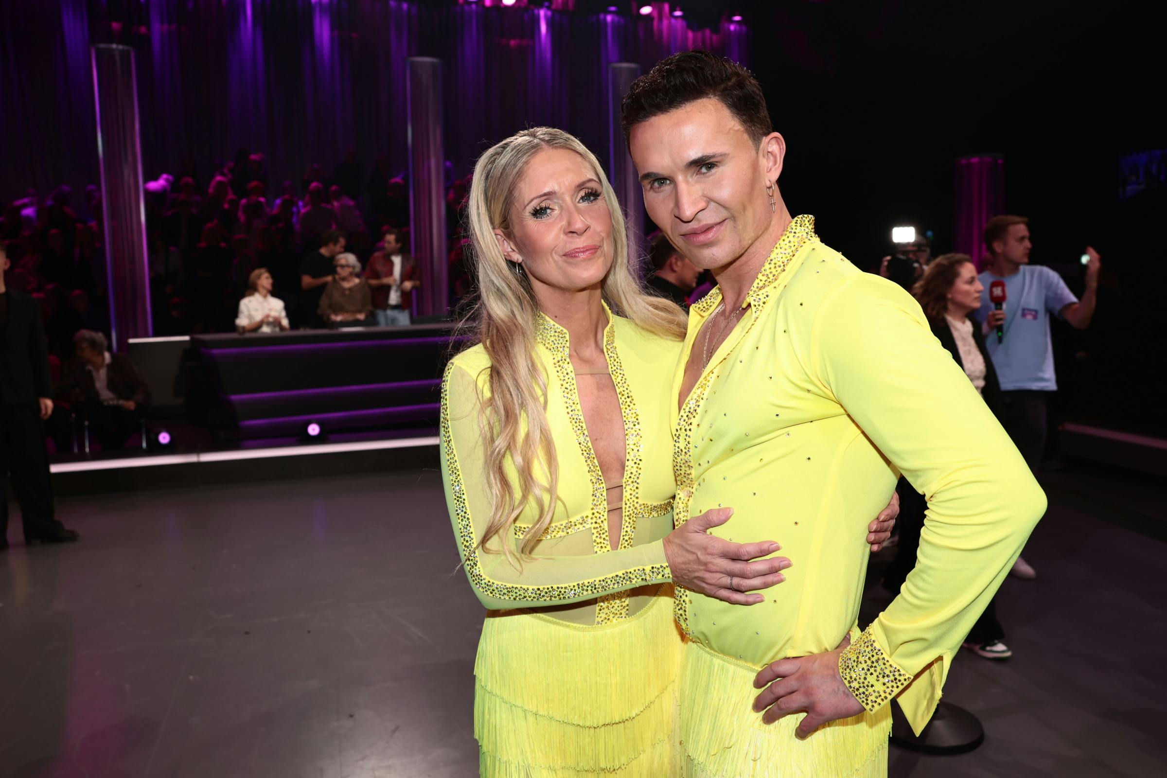 Følelserne sad udenpå tøjet hos Karina Frimodt og Gustav Salinas, som måtte forlade "Vild med dans".