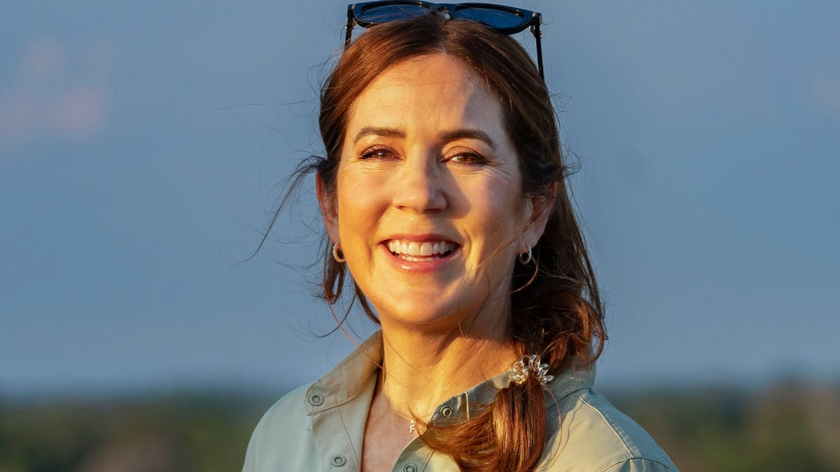 Dronning Mary var veloplagt i Brasilien