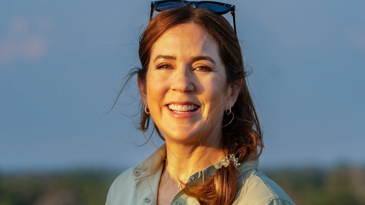 Dronning Mary var veloplagt i Brasilien