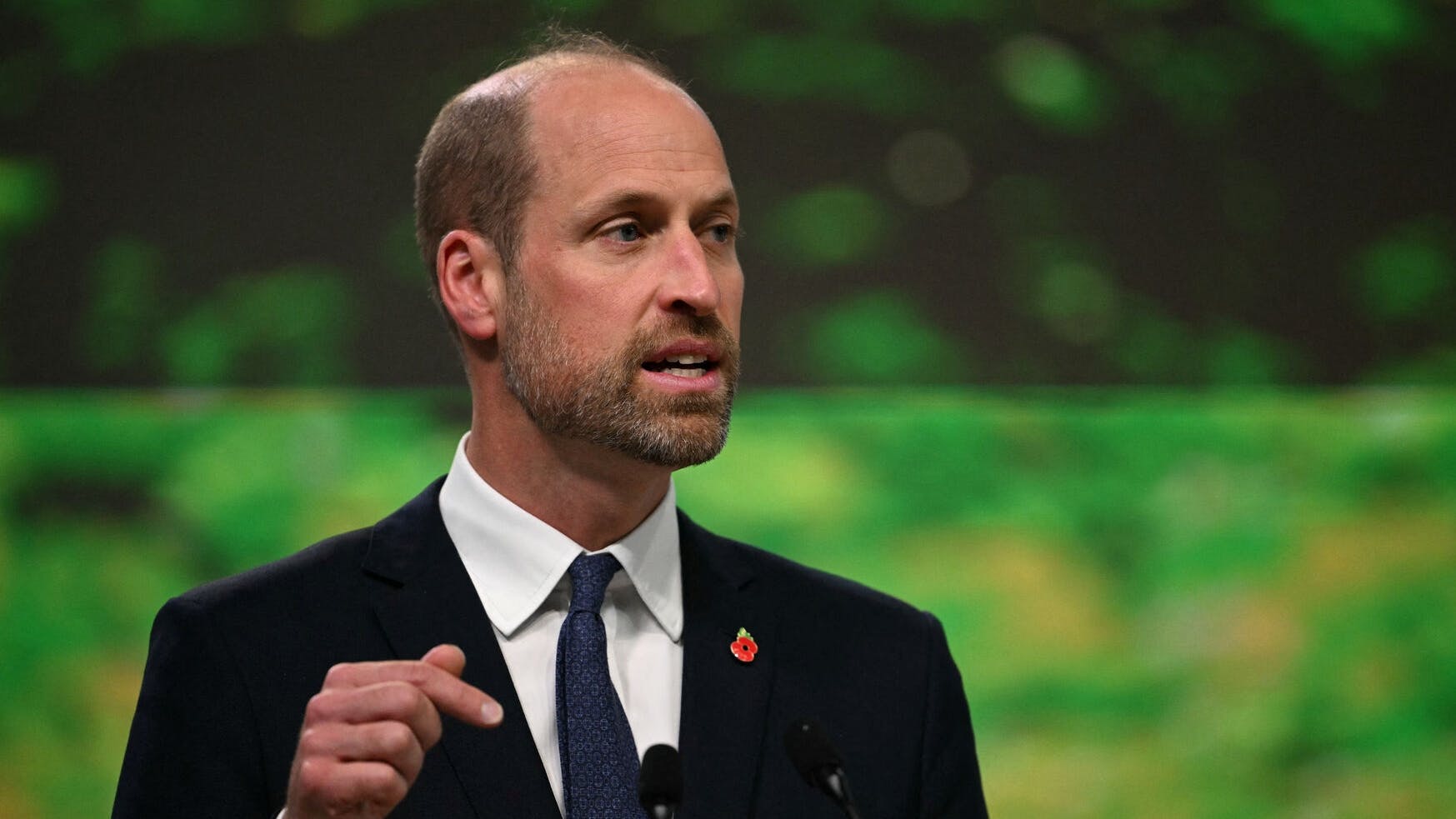 Prins William var forhindret i at deltage i national markering. 