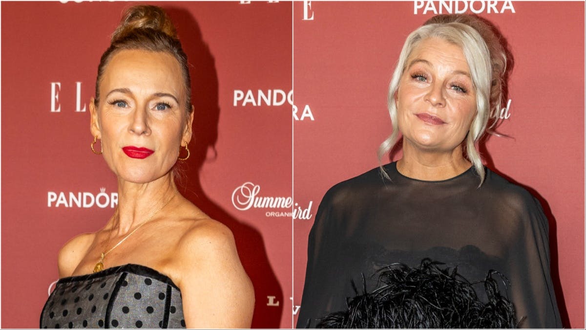 Iben Hjejle og Signe Lindkvist havde valgt hver sin stil. 