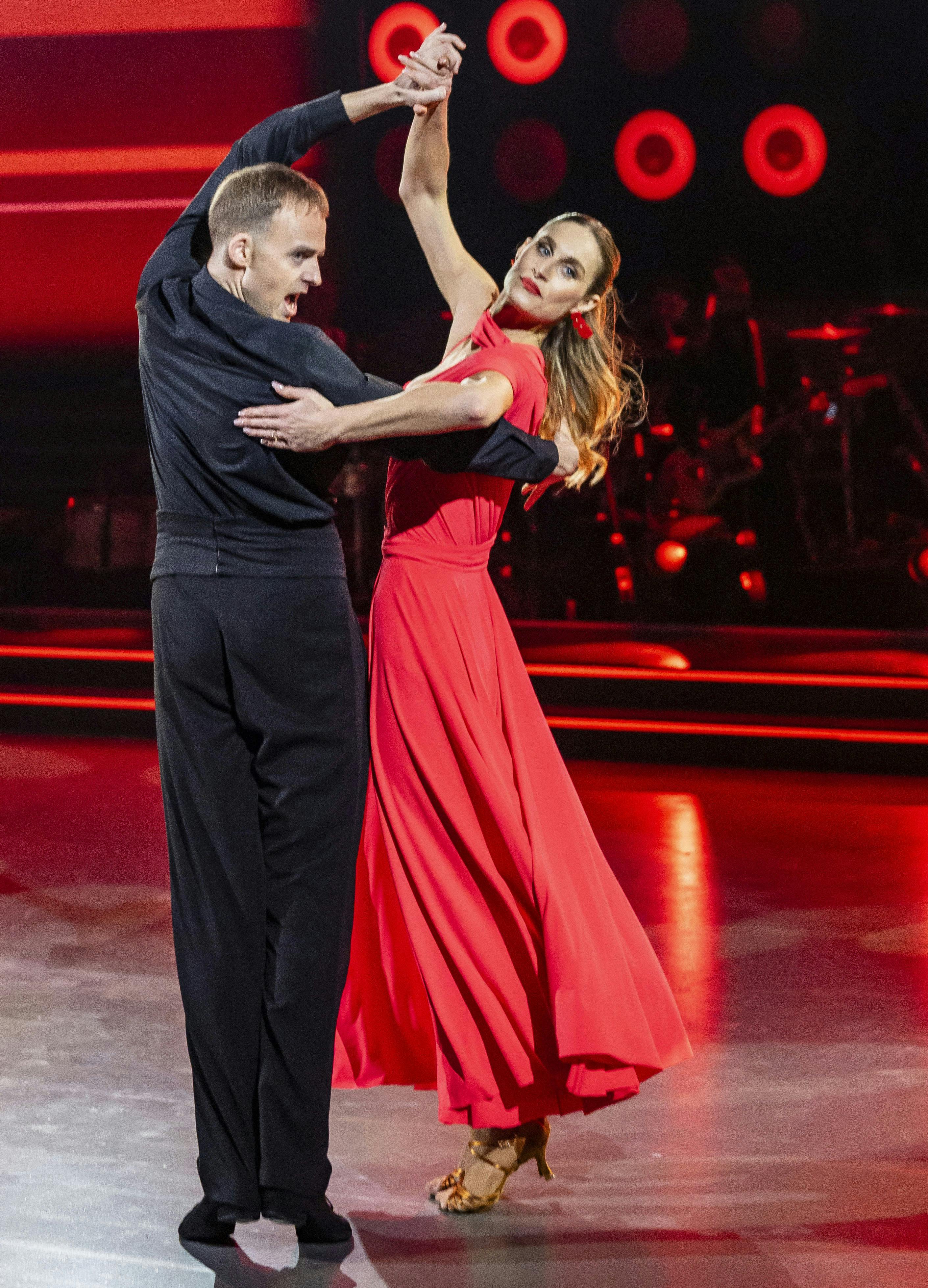 May Lifschitz og Mads Vad i Vild med dans 2024. 