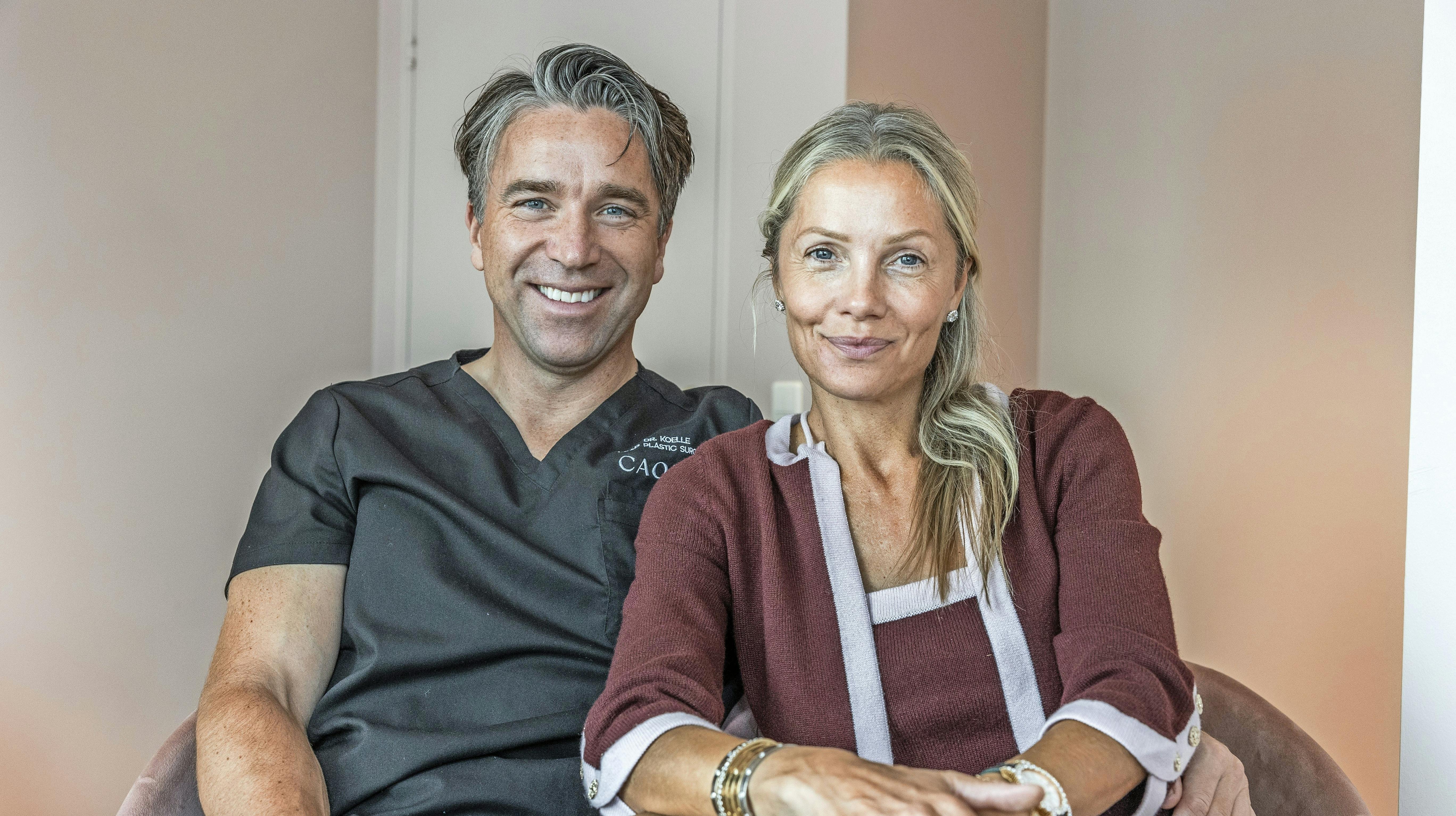 Caroline Fleming og kæresten Frederik Kølle har dannet par i to år - og kærligheden blomstrer stadig.