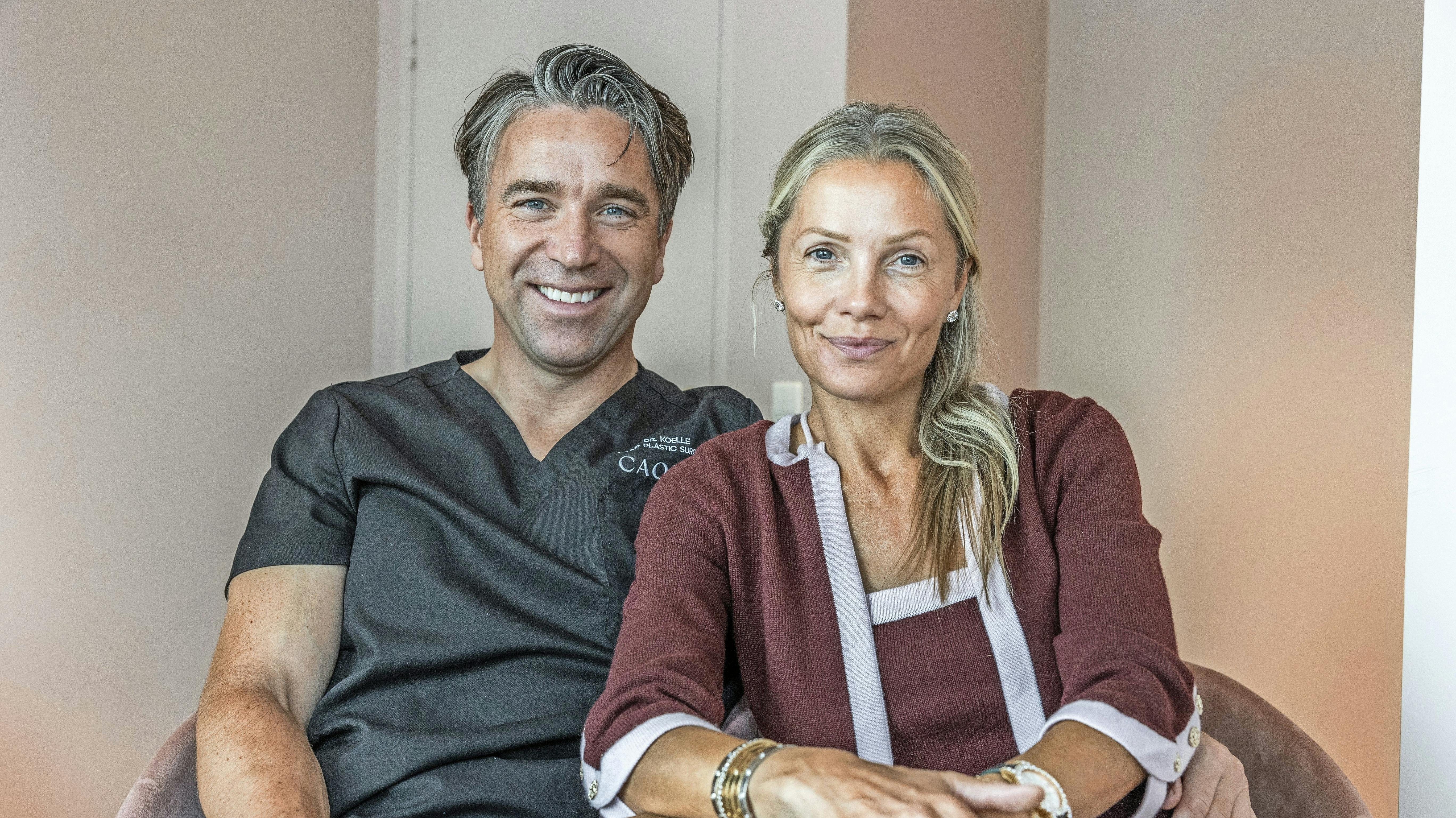 Caroline Fleming og kæresten Frederik Kølle har dannet par i to år - og kærligheden blomstrer stadig.