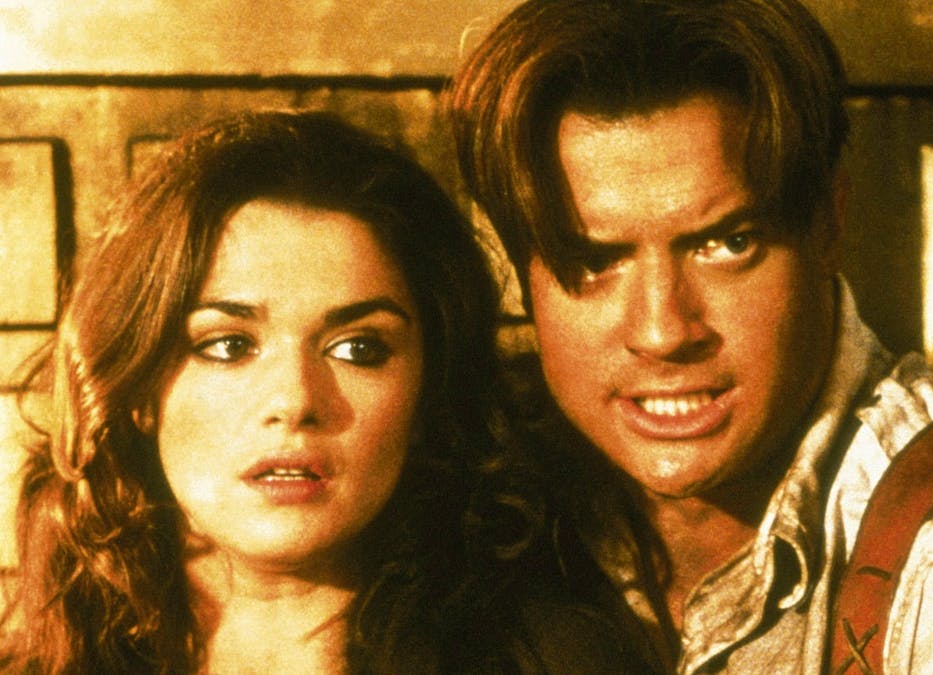 Rachel Weisz og Brendan Fraser i "The Mummy".