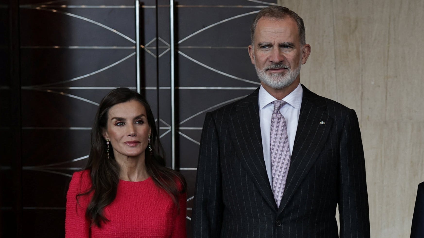 Dronning Letizia og kong Felipe i Kina tirsdag den 11. november. 