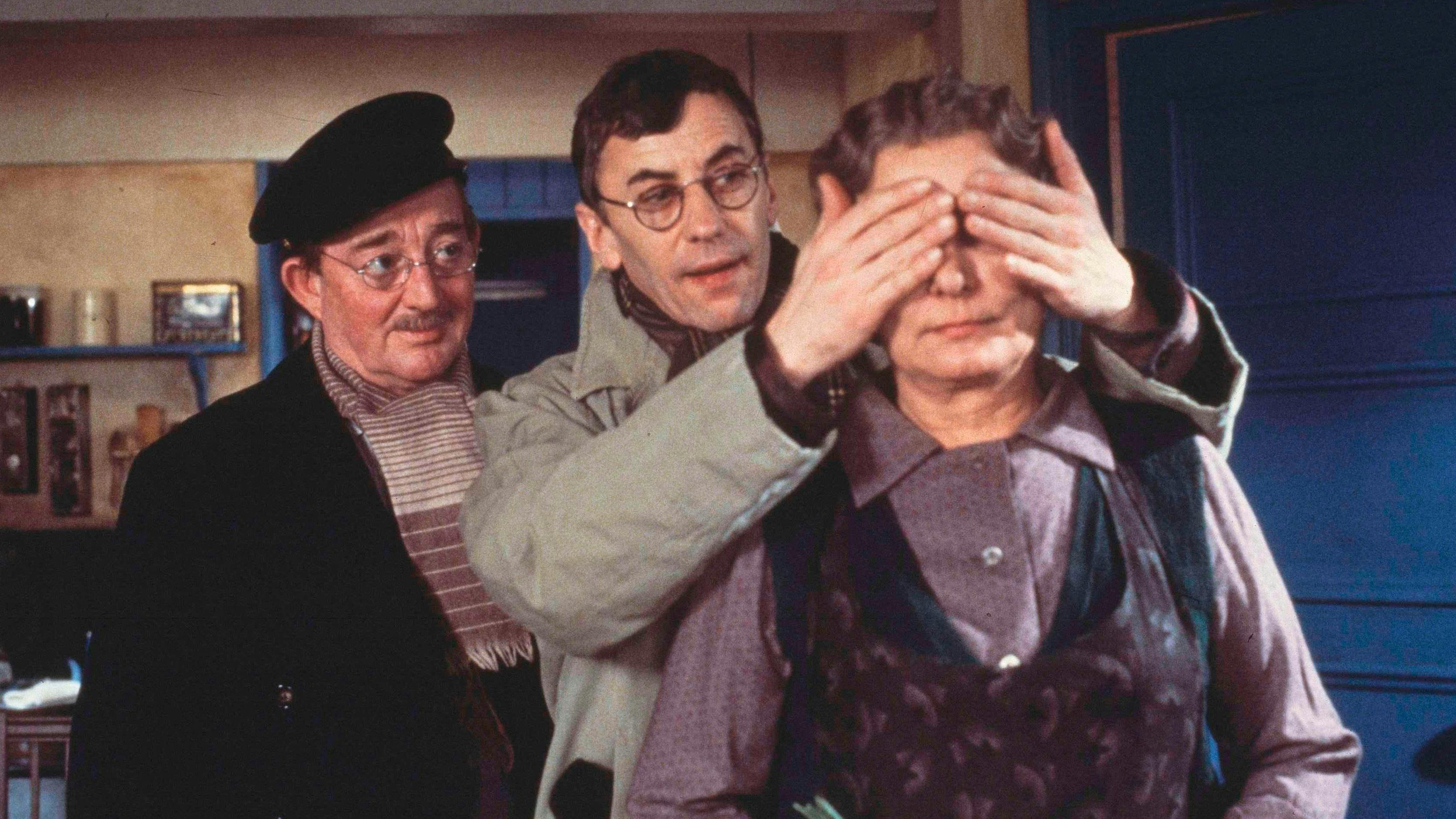 Oluf Larsen, Herbert Schmidt og Katrine Larsen i "Matador".