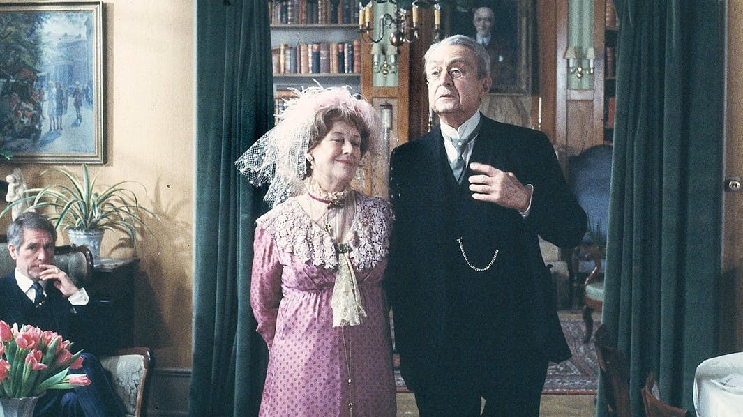 Misse Møhge og Frederik Andersen i "Matador".