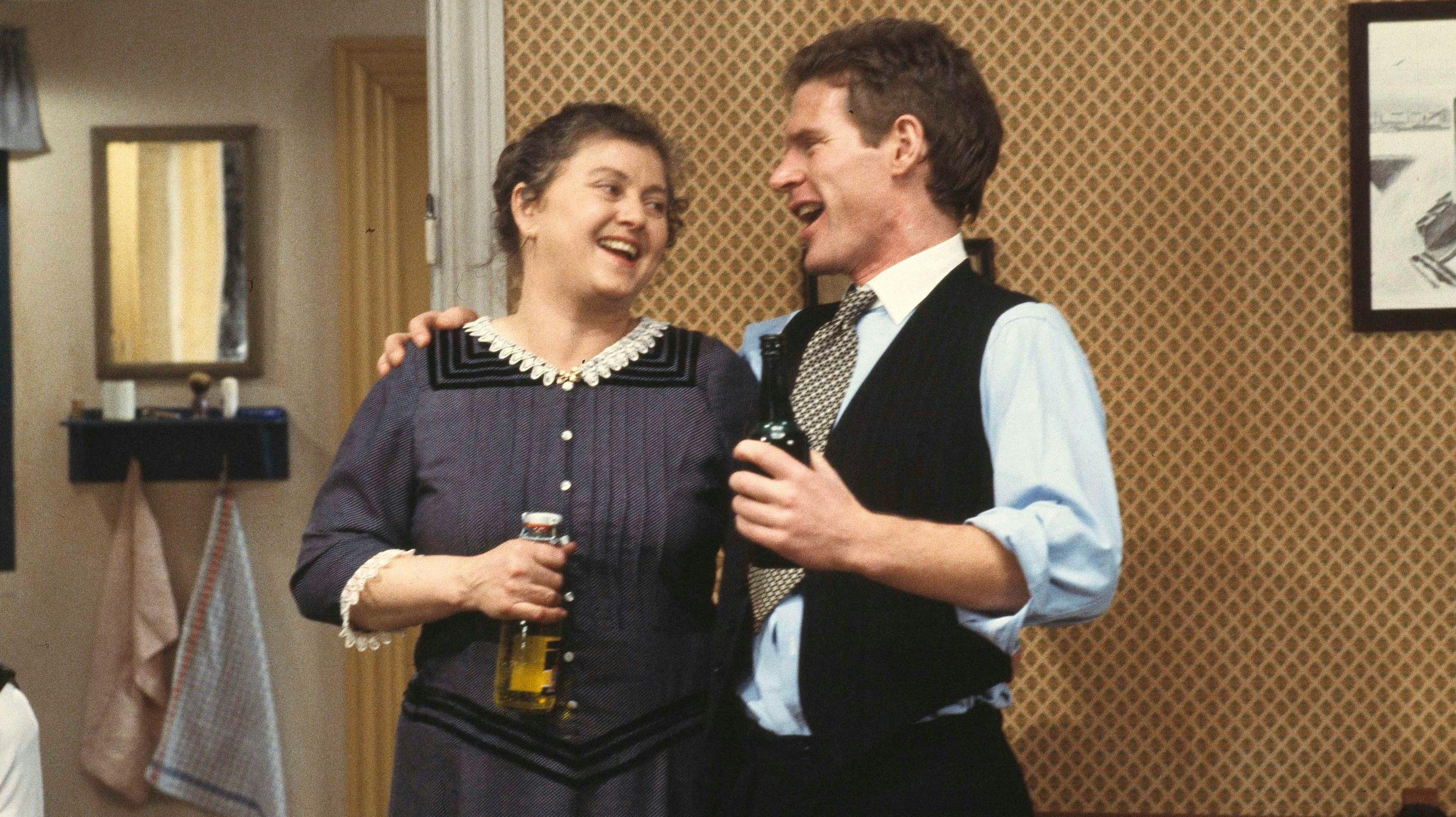 Laura og Laurits "Røde" Jensen i "Matador".