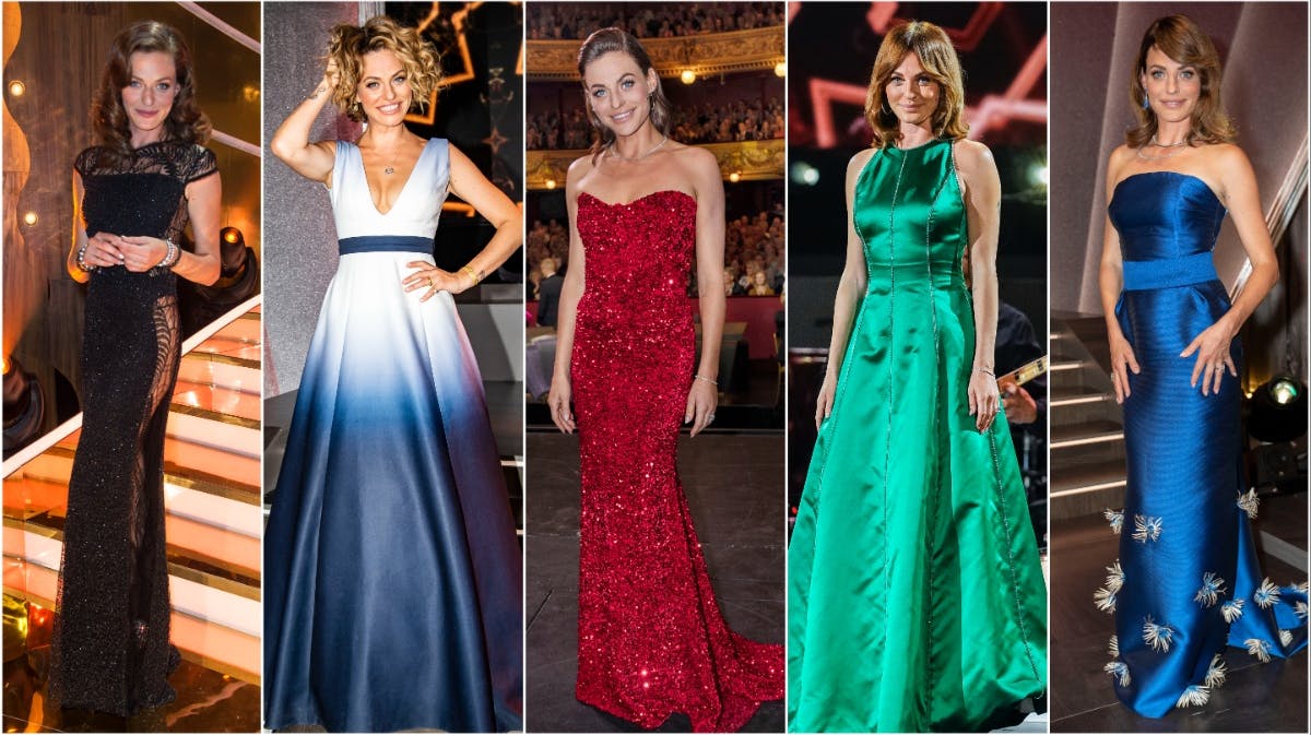 Sarah Grünewald har haft massevis af værtskjoler på i "Vild med dans".