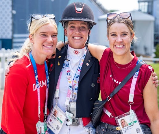 Rasmine og Cathrine-Laudrup Dufour er gode venner med Louise Zinglersen