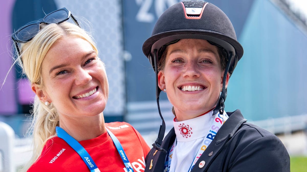 Rasmine og Cathrine-Laudrup Dufour jubler over deres nye gård