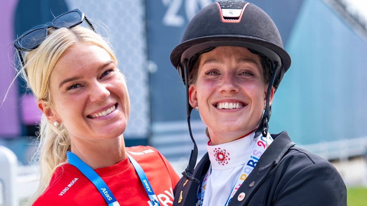 Rasmine og Cathrine-Laudrup Dufour jubler over deres nye gård