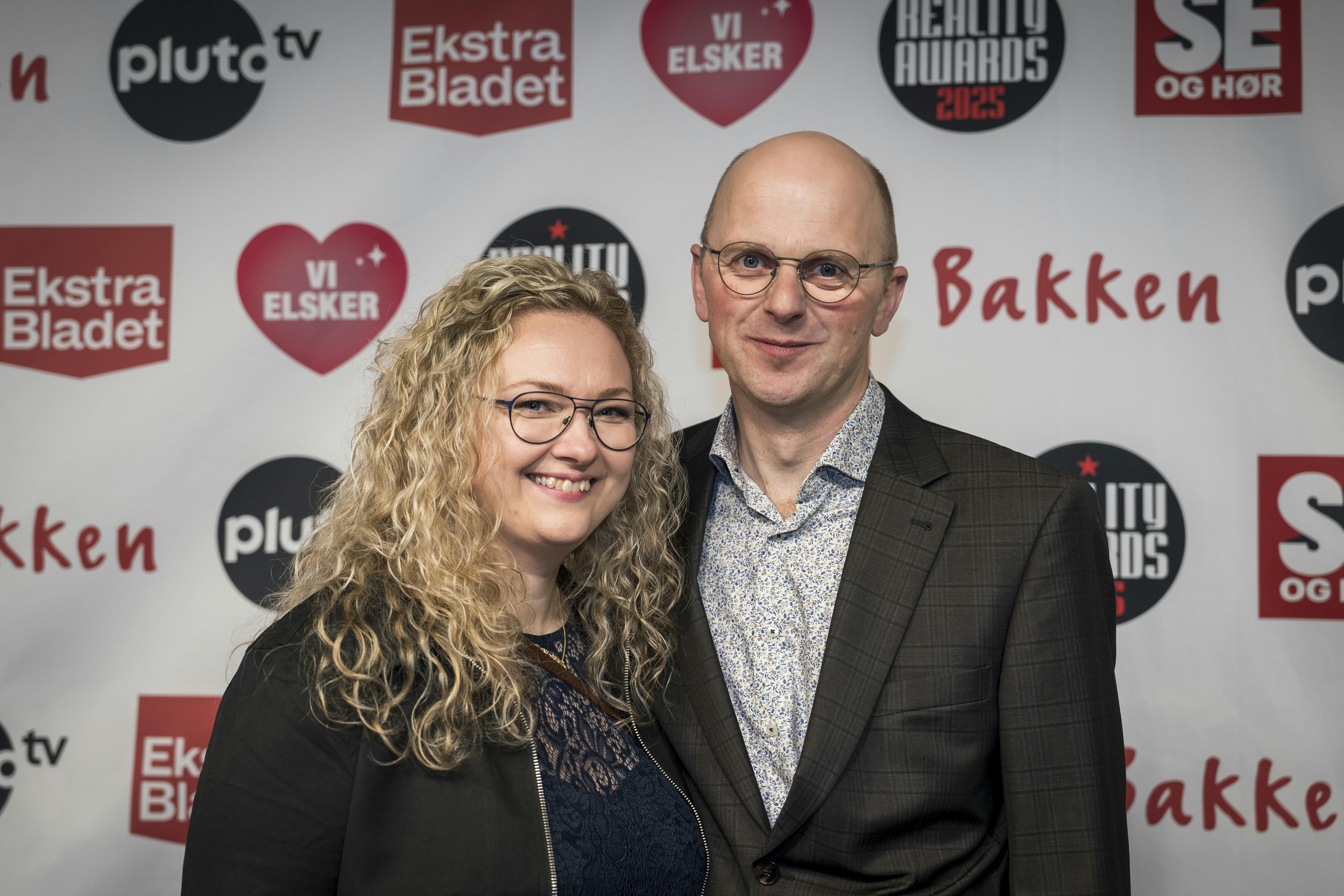 Svend havde sin kæreste Anja med til Reality Awards i januar.