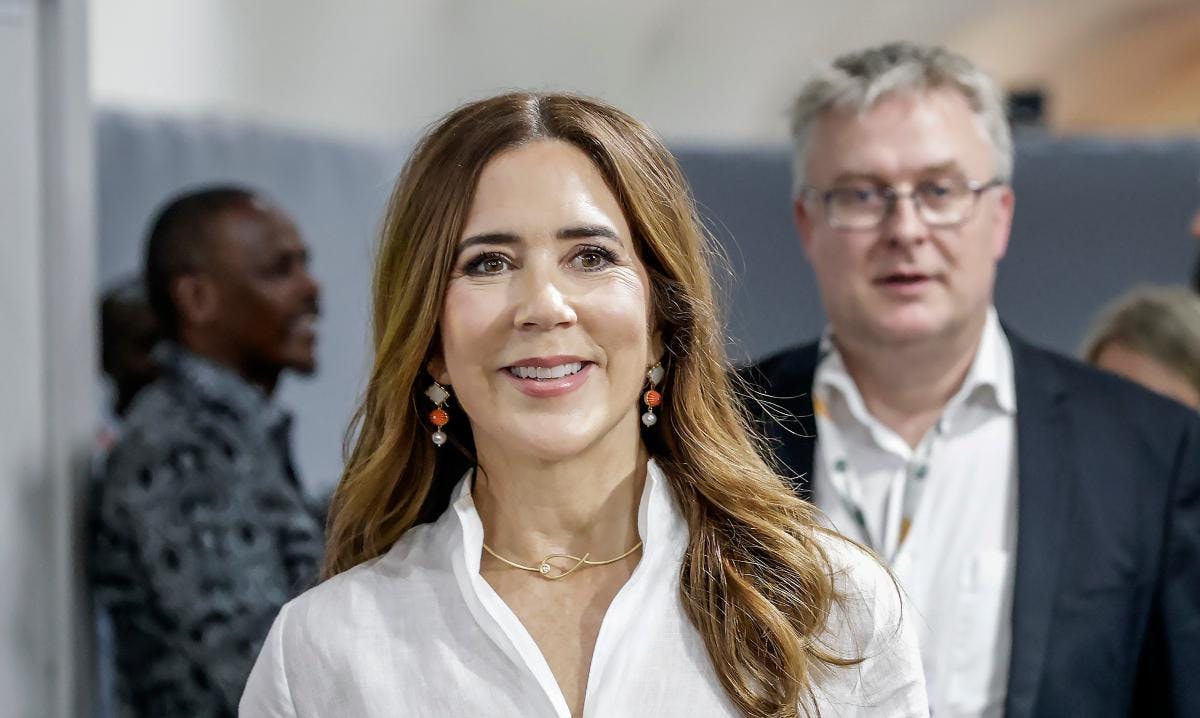 Dronning Mary i den Afrikanske Pavillion til COP30-klimatopmødet i Belém, Brasilien. 