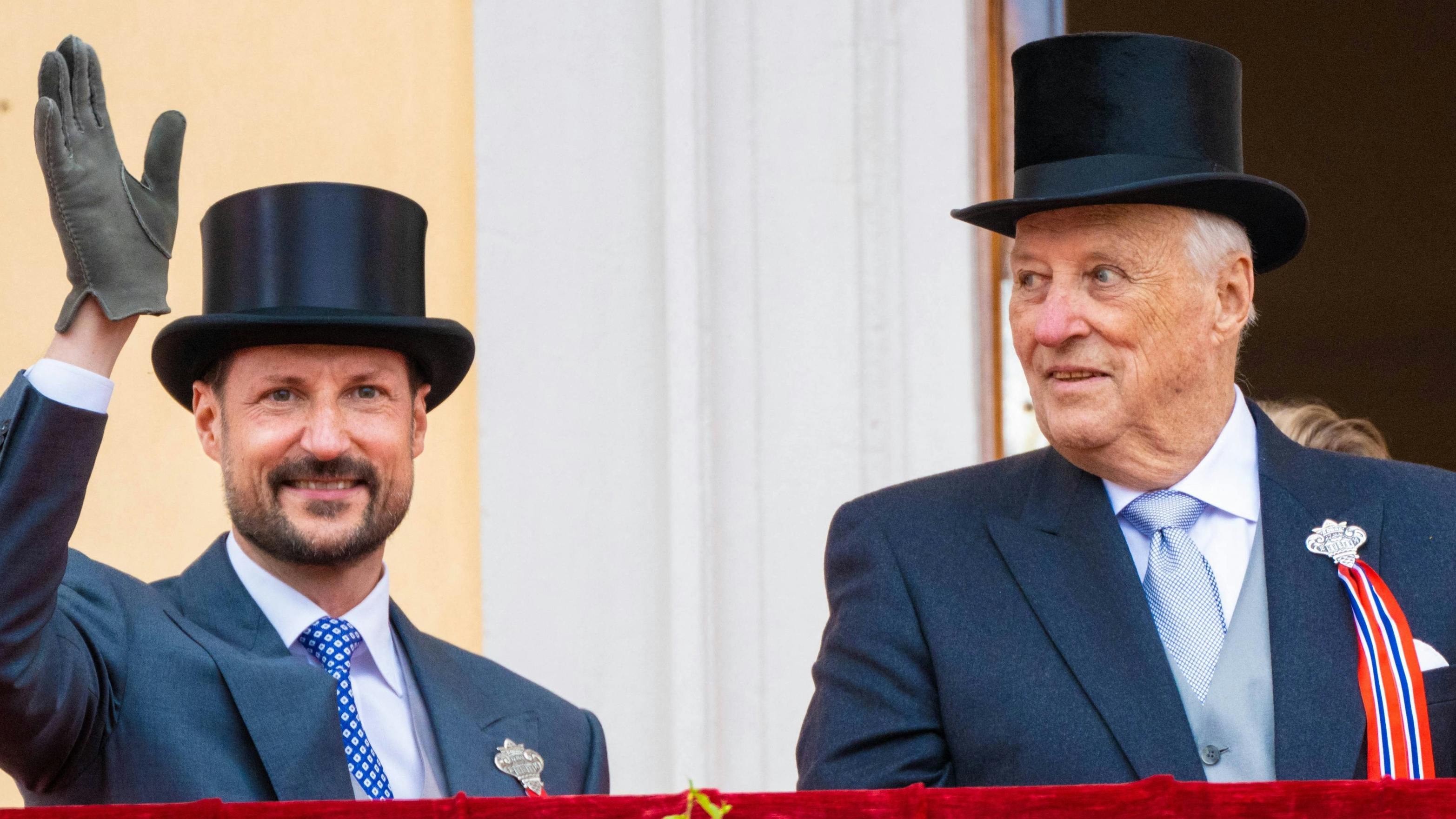 Kronprins Haakon og kong Harald.