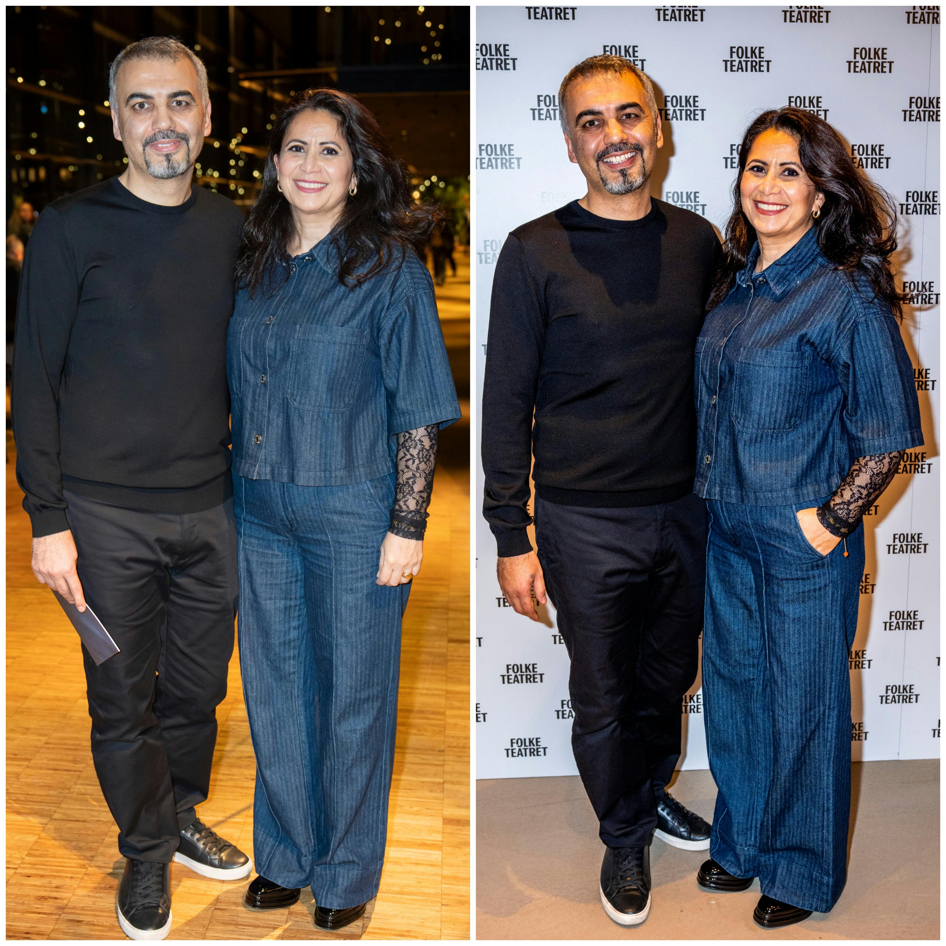 Özlem Cekic og manden Devrim til repremieren på "Don Juan" og premieren på "Hannibal & Jerry"