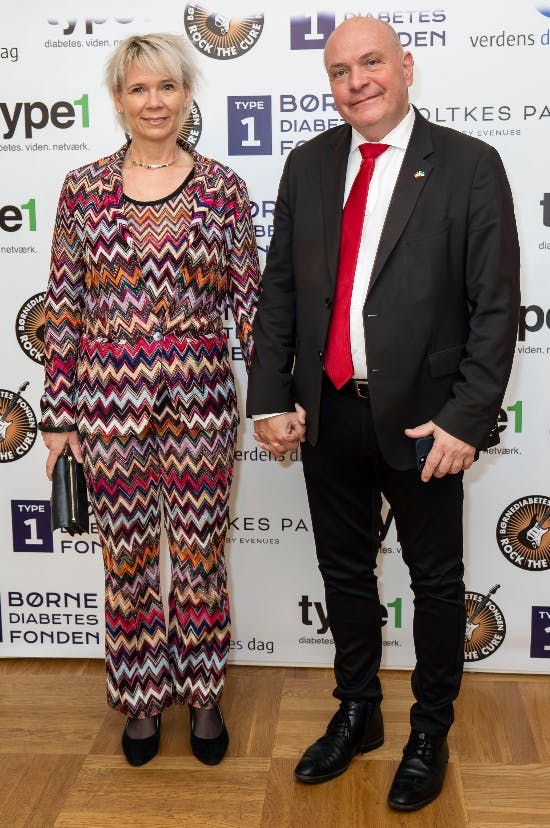 Marianne og Søren havde godt fat i hinanden ved ankomsten til den festlige aften