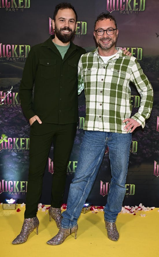 Anders og Jakob Fauerby på den gule løber