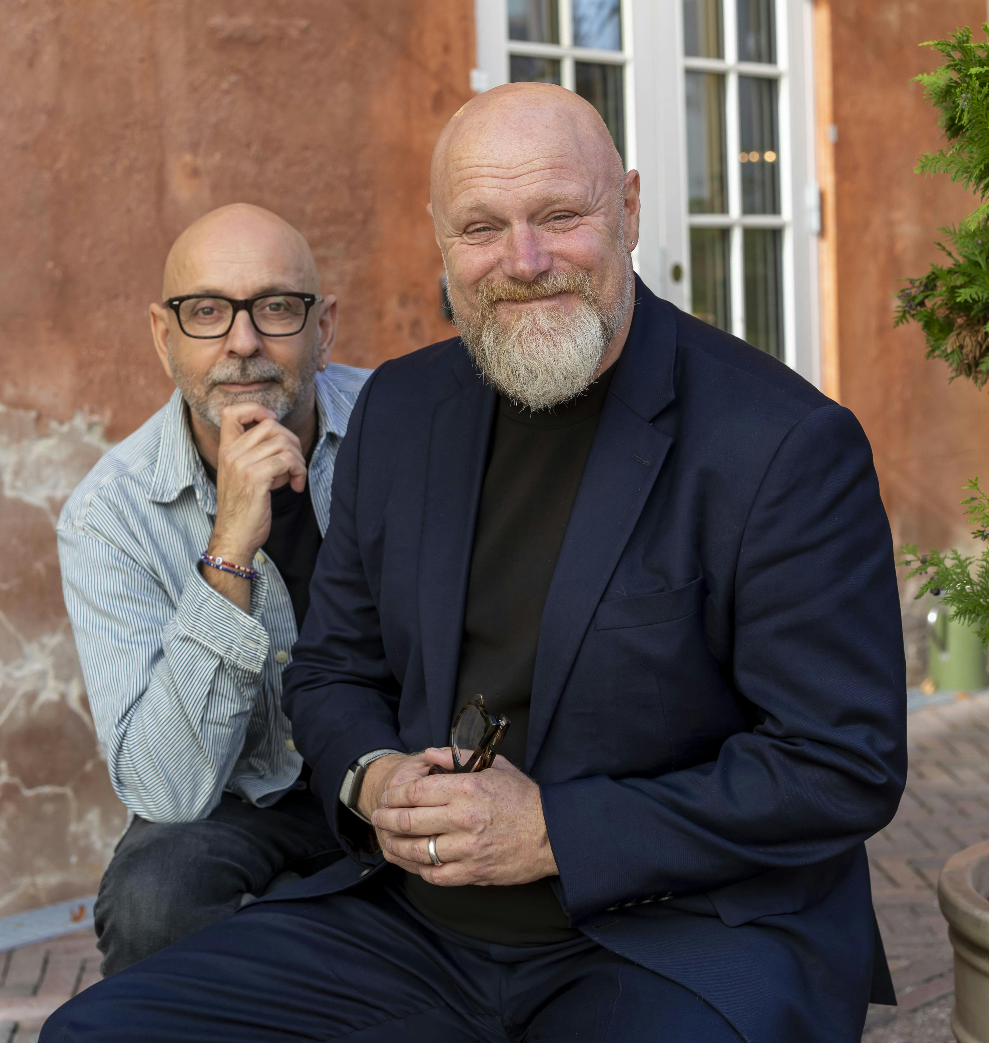 Mads Steffensen med vennen Flemming Møldrup