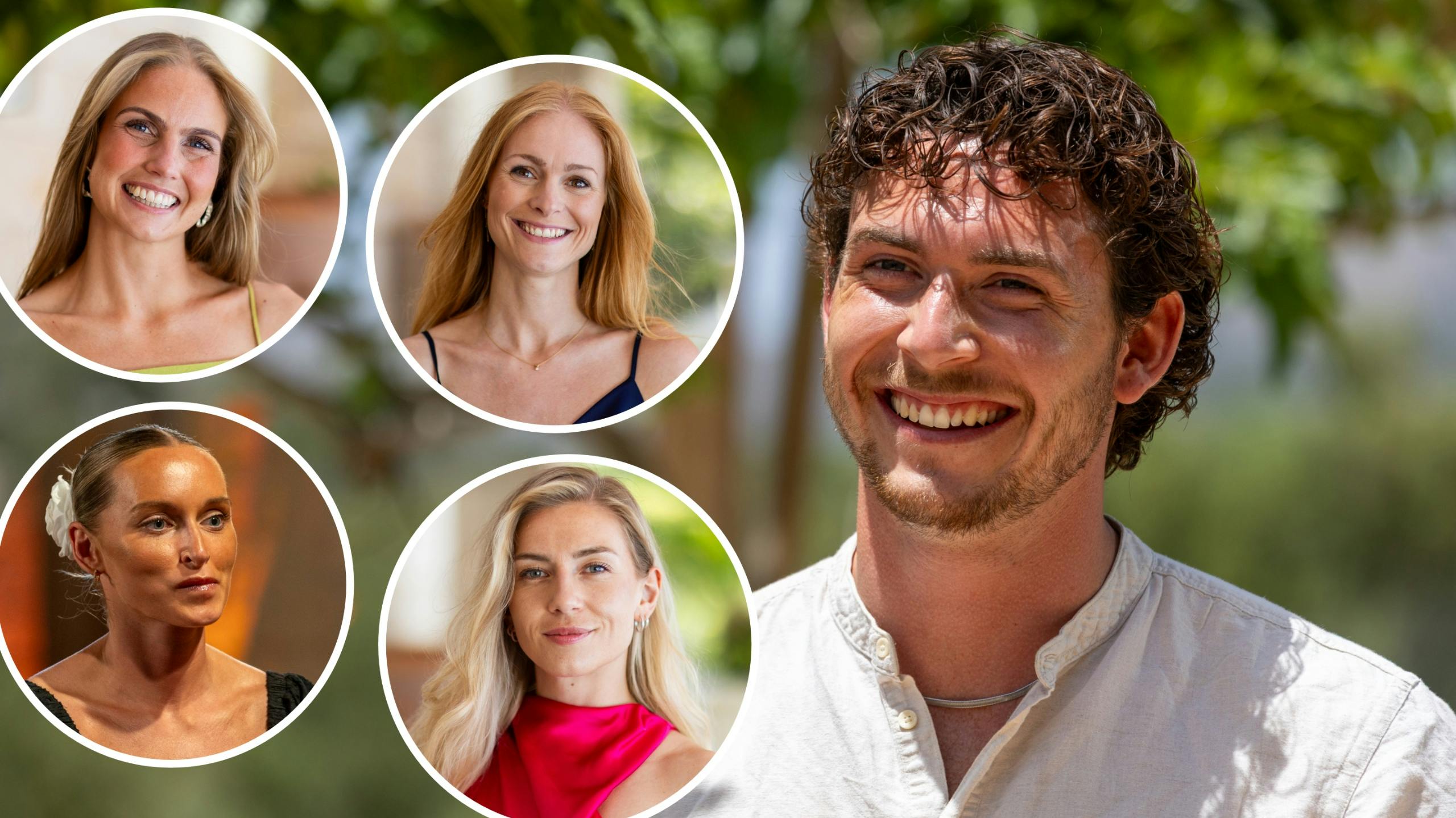 Nicklas og de fire resterende kvinder.