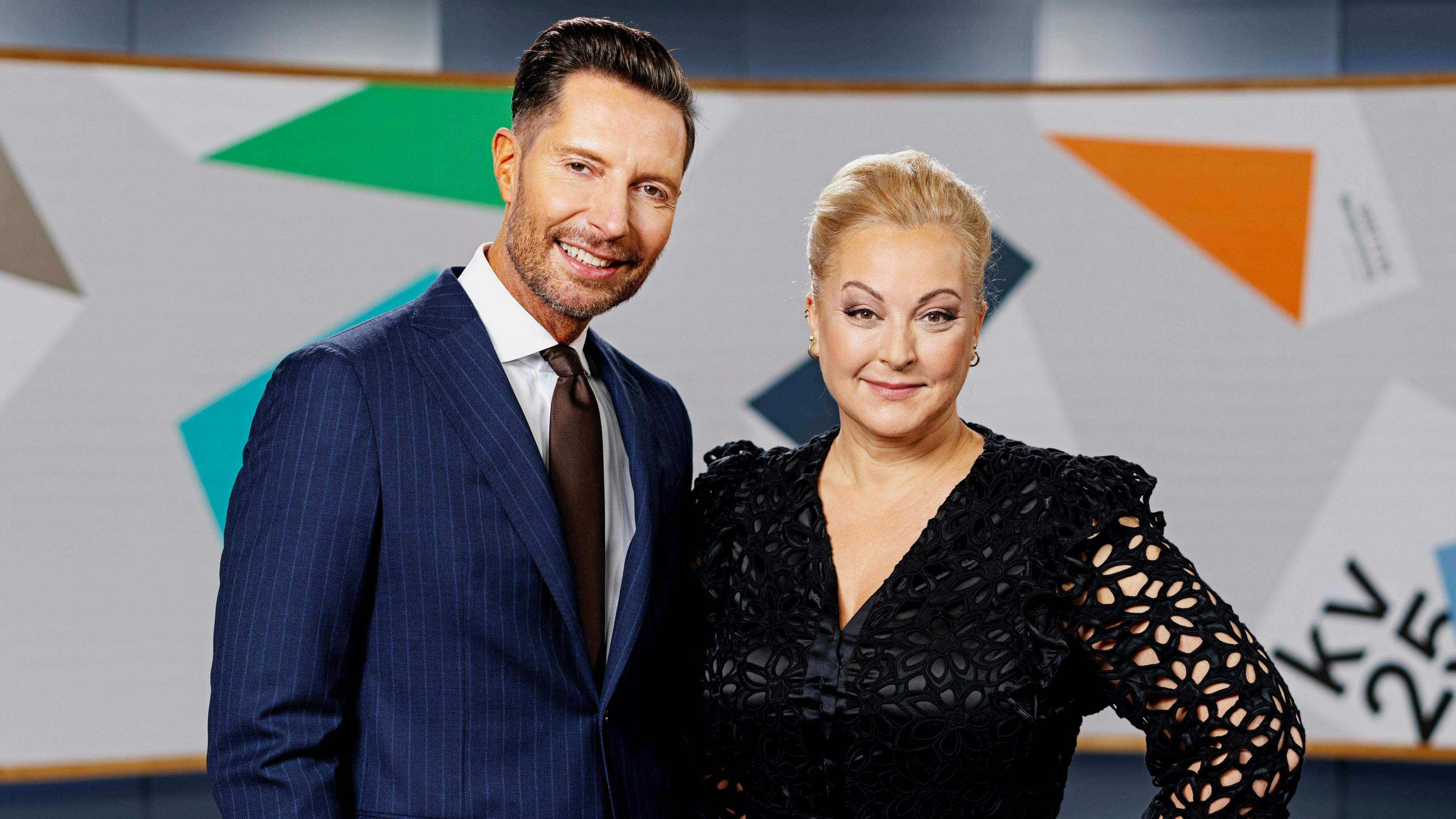 DR-værterne Kåre Quist og Stéphanie Surrugue. 