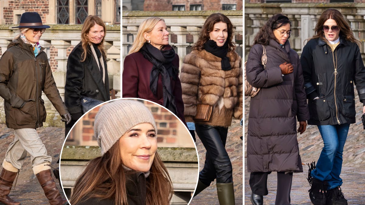 Dronning Mary med sine gode veninder.